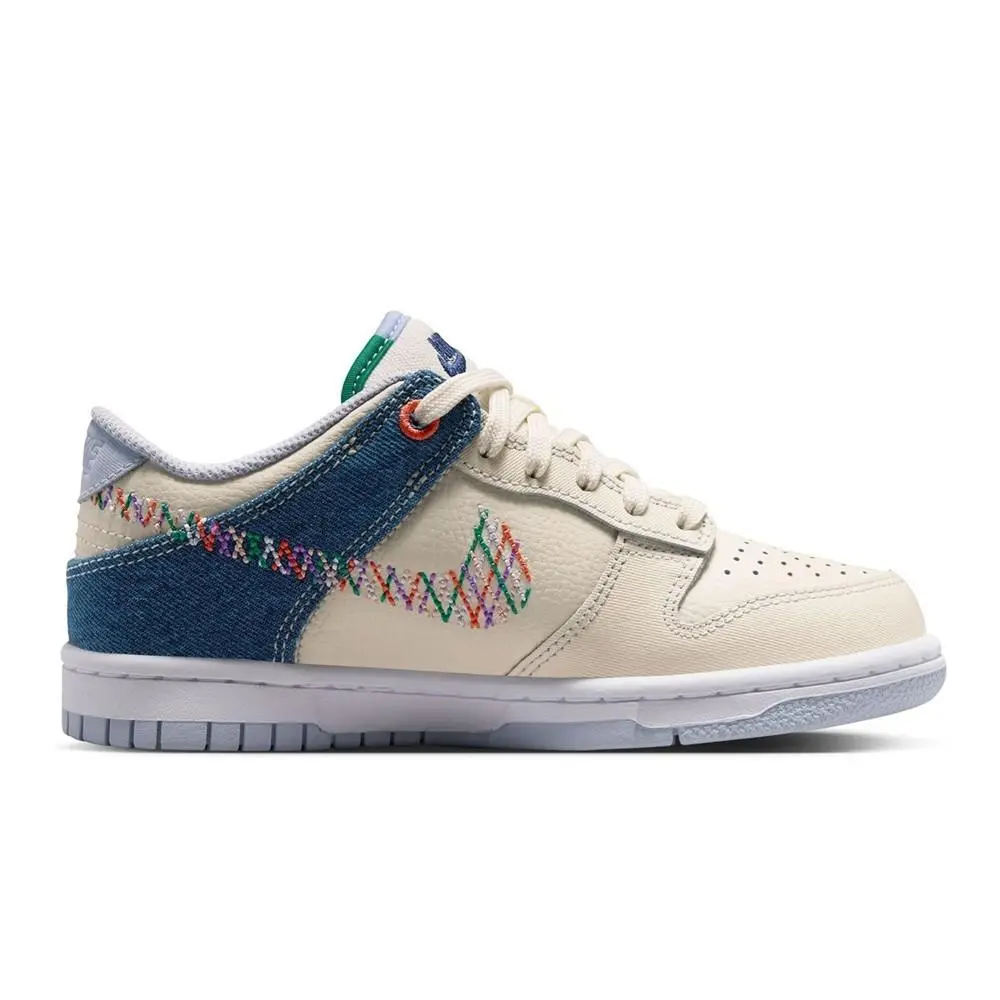 Big Kid`s Nike Dunk Low BG Soft Pearl/multi-color IR1825 022