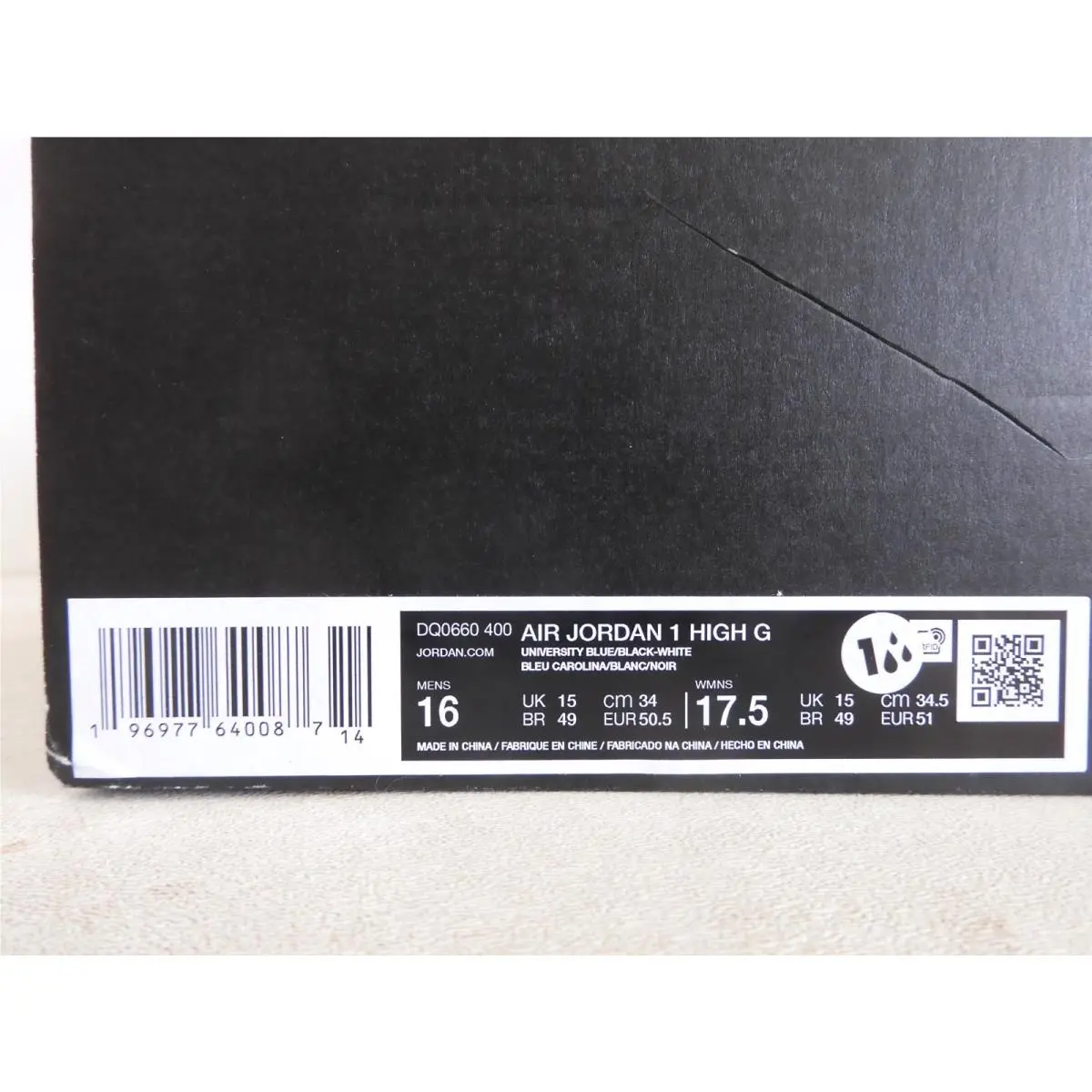 Nike shoes - Air Jordan 1 - Air - DQ0660-400 - Blue 34