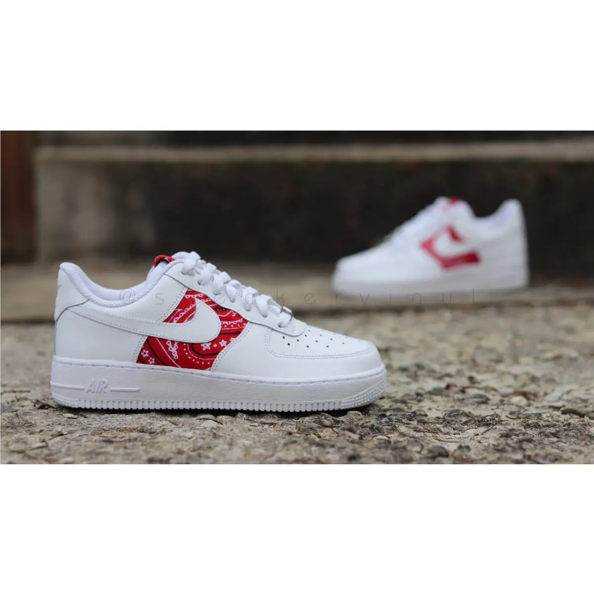 Nike shoes - Nike Air Force 1 - Air Force - cw2288-111 - Red 7