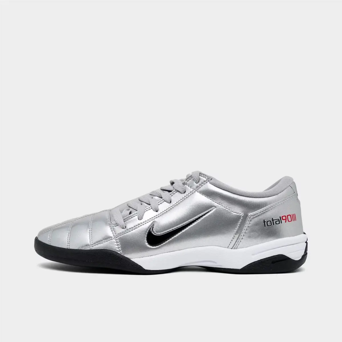 Nike Total 90 Premium Tiempo Casual Shoes Metallic Silver/black HJ9351 002