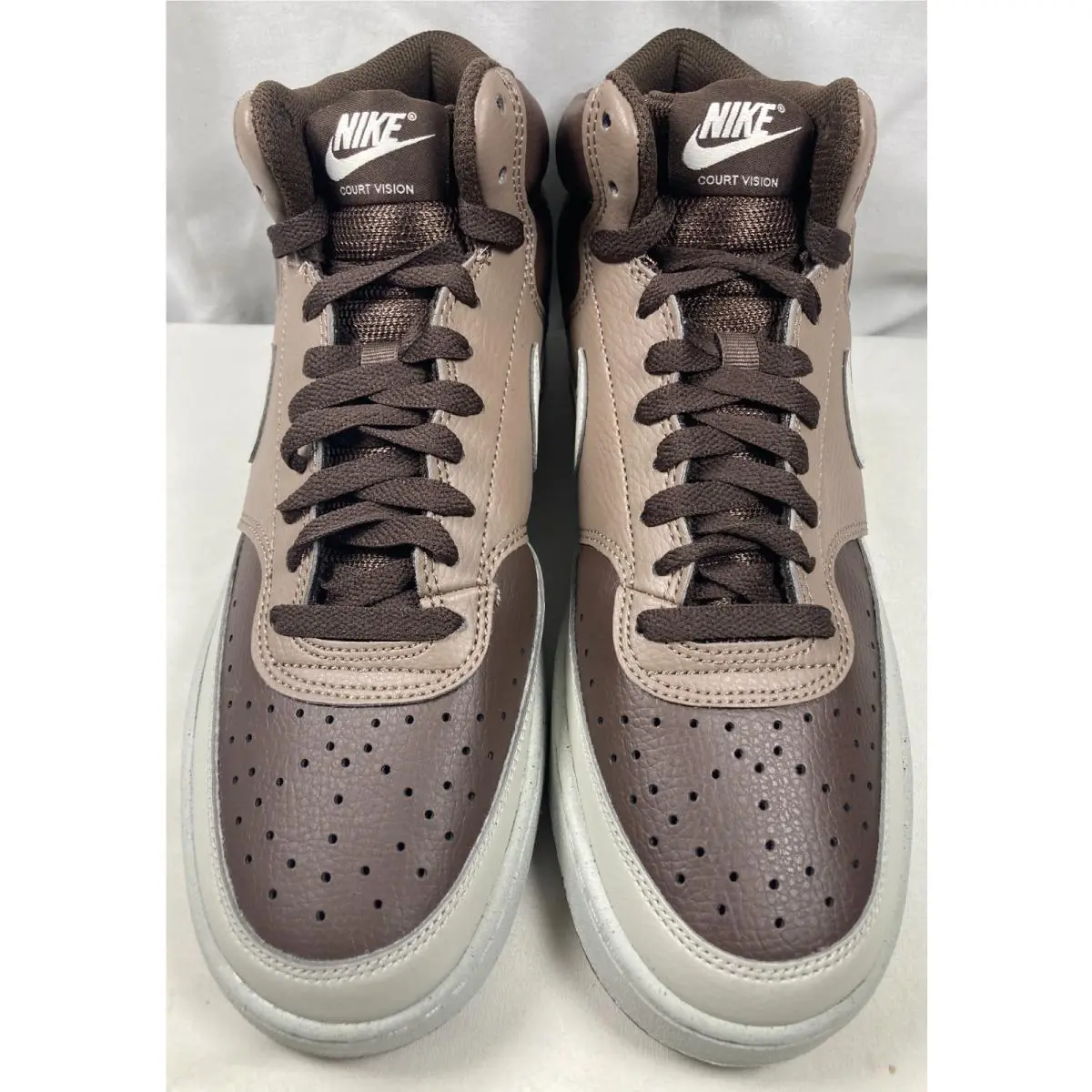 Nike shoes - Court Vision Mid Next Nature - DN3577-200 - Baroque Brown/Light Bone/OS Clair, Shoe: Baroque Brown/Light Bone 4
