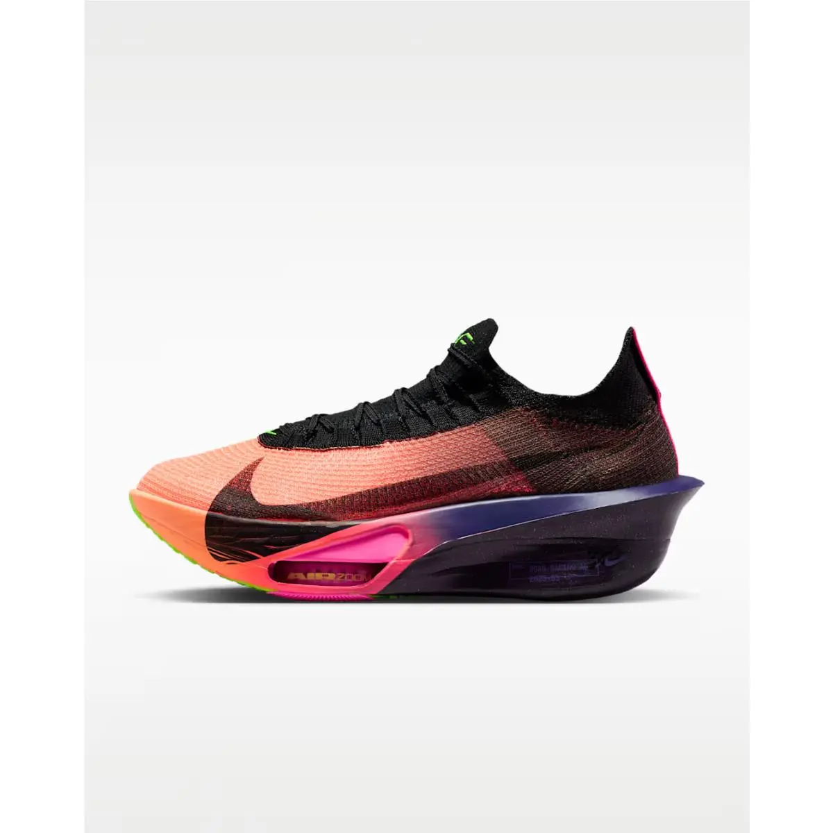 Nike Air Zoom Alphafly Next% 3 Glam Orange Pulse Purple IO9573-800 Size 8/8.5