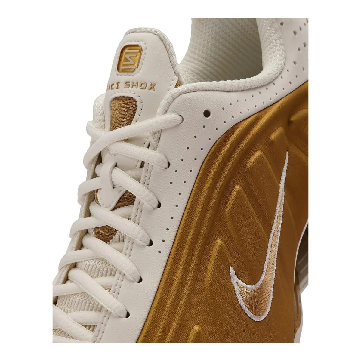 Nike shoes - Nike Shox R4 - Shox - AR3565-010 - Soft Pearl/Metallic Gold 9