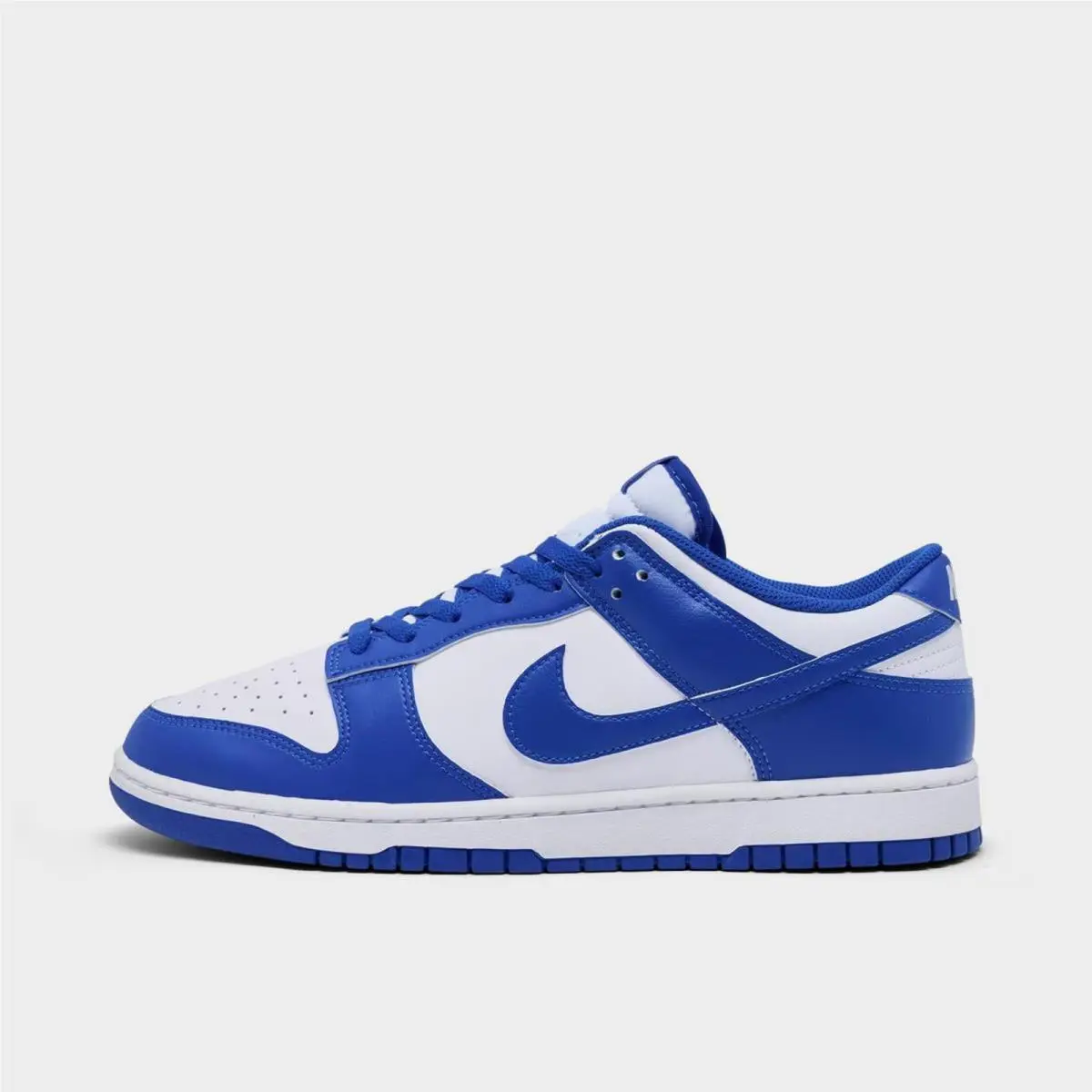 Men`s Nike Dunk Low Retro Casual Shoes White/hyper Royal HF5441 112