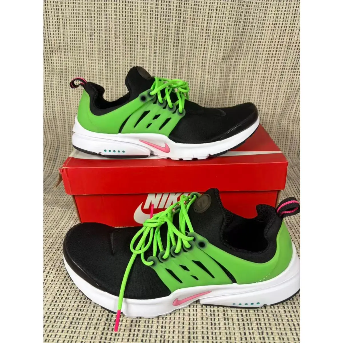 Nike GS Nike Presto `black Green Strike` Running Shoes DJ5152-001