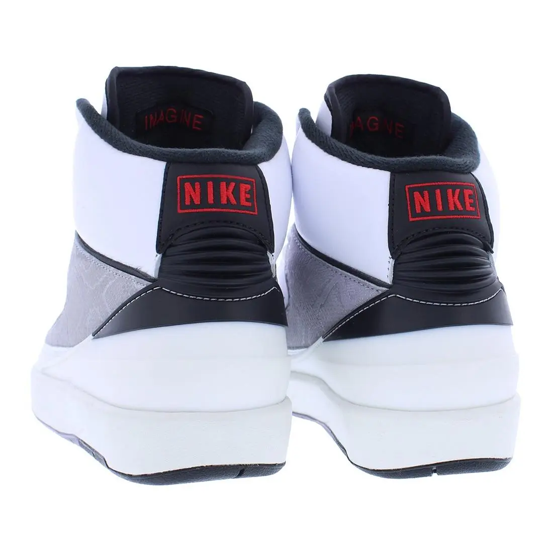 Nike shoes - White/Fire Red/Black, Full: White/Fire Red/Black 2
