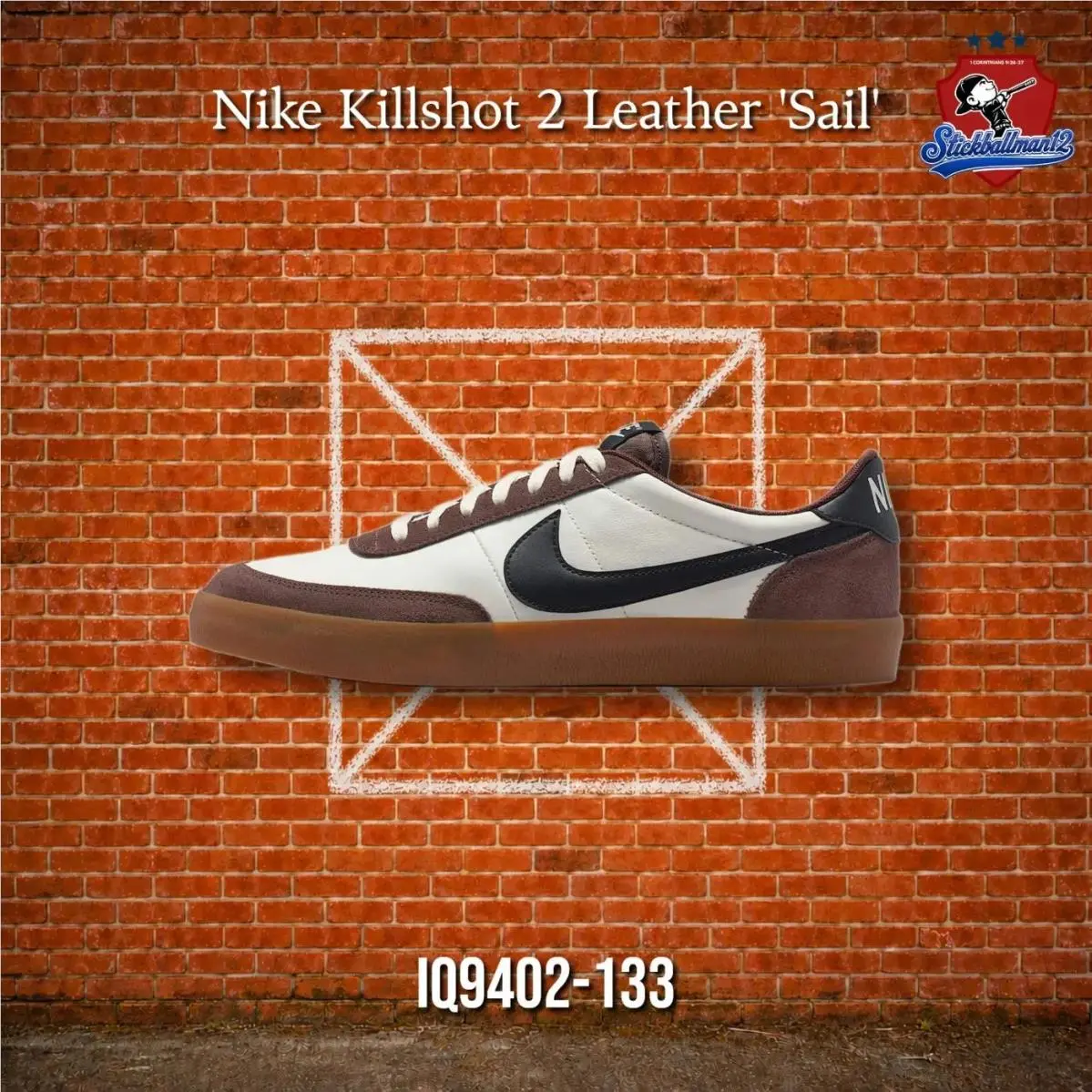 Nike Killshot 2 Leather Sail Baroque Bro IQ9402-133 wn Black