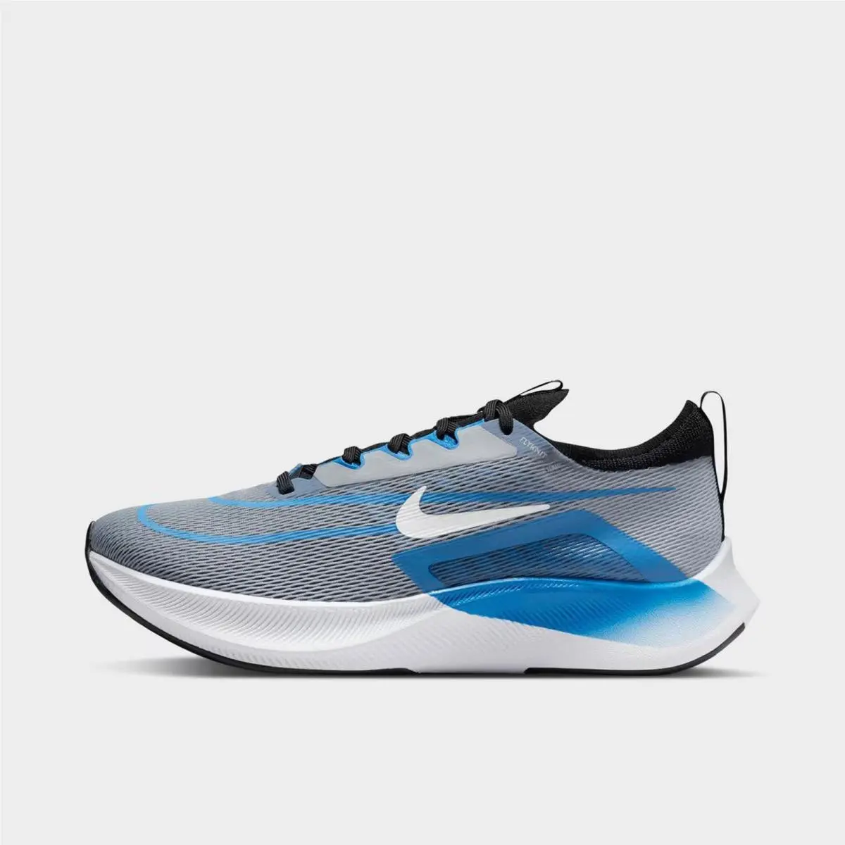 Men`s Nike Zoom Fly 4 Running Shoes Wolf Grey/photo Blue/black/white CT2392 005