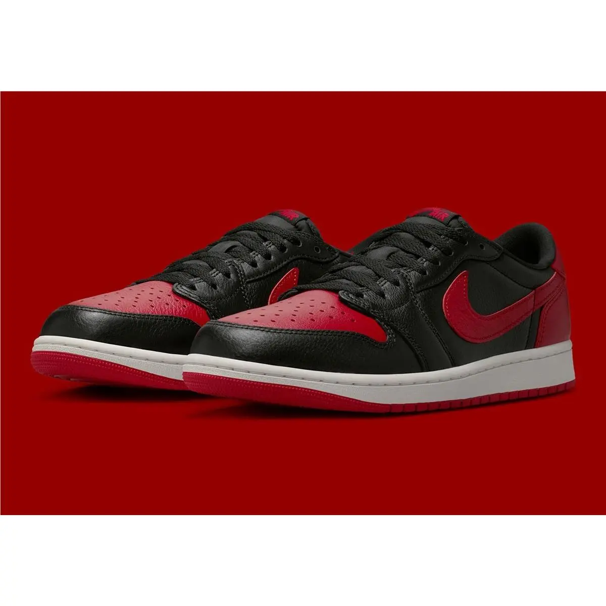 Nike Air Jordan 1 Retro Low OG Banned Mens Red Black Sports Sneaker IW6276-001