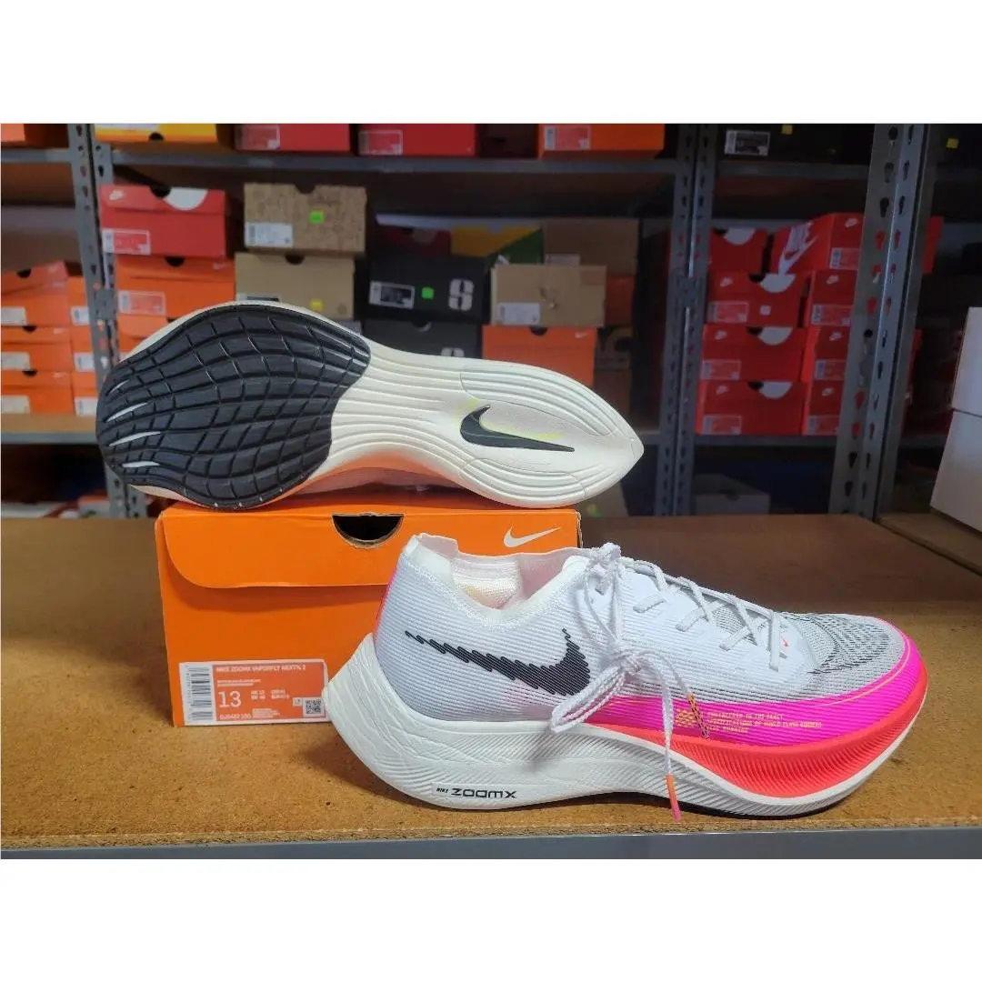 Nike Zoomx Vaporfly Next% 2 Men Shoes White Black Red DJ5457-100 Size 13