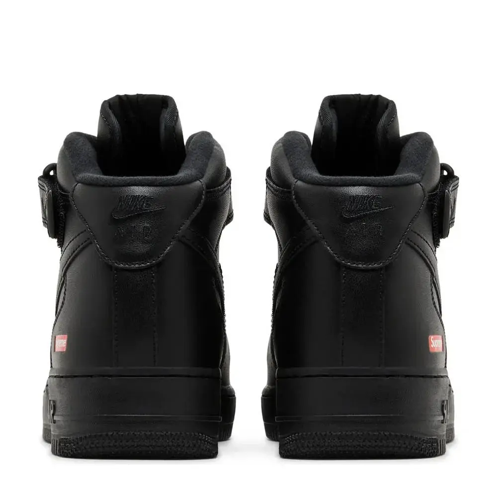 Nike shoes - Nike Air Force 1 Mid x Supreme Box Logo Triple Black - FZ8784-001 - Black 14