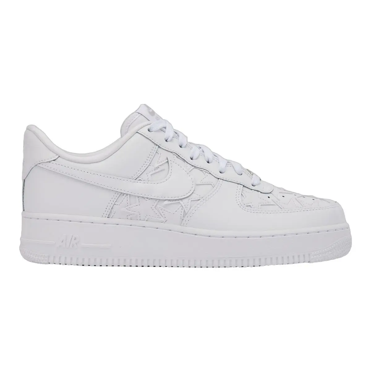 Air Force 1 07 Streetwear Lifestyle Trainers Sneakers Mens Size 8-14 White/White/Metallic Silver by Nike