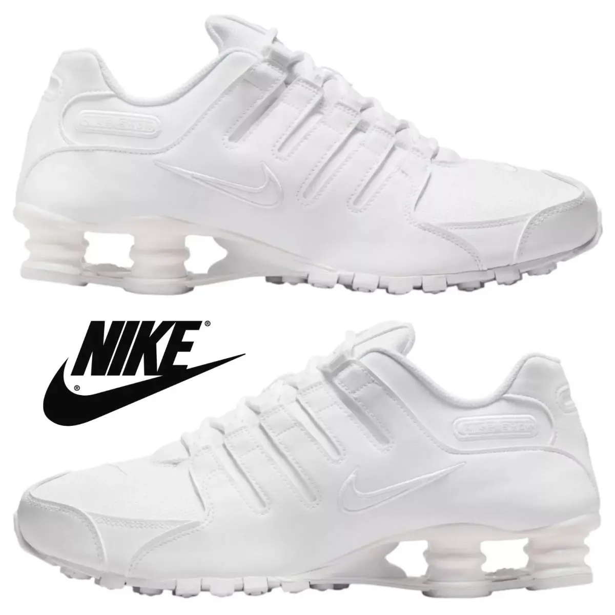 Nike shoes - Nike Shox - Shox - White, Maufacturer: White/White 8