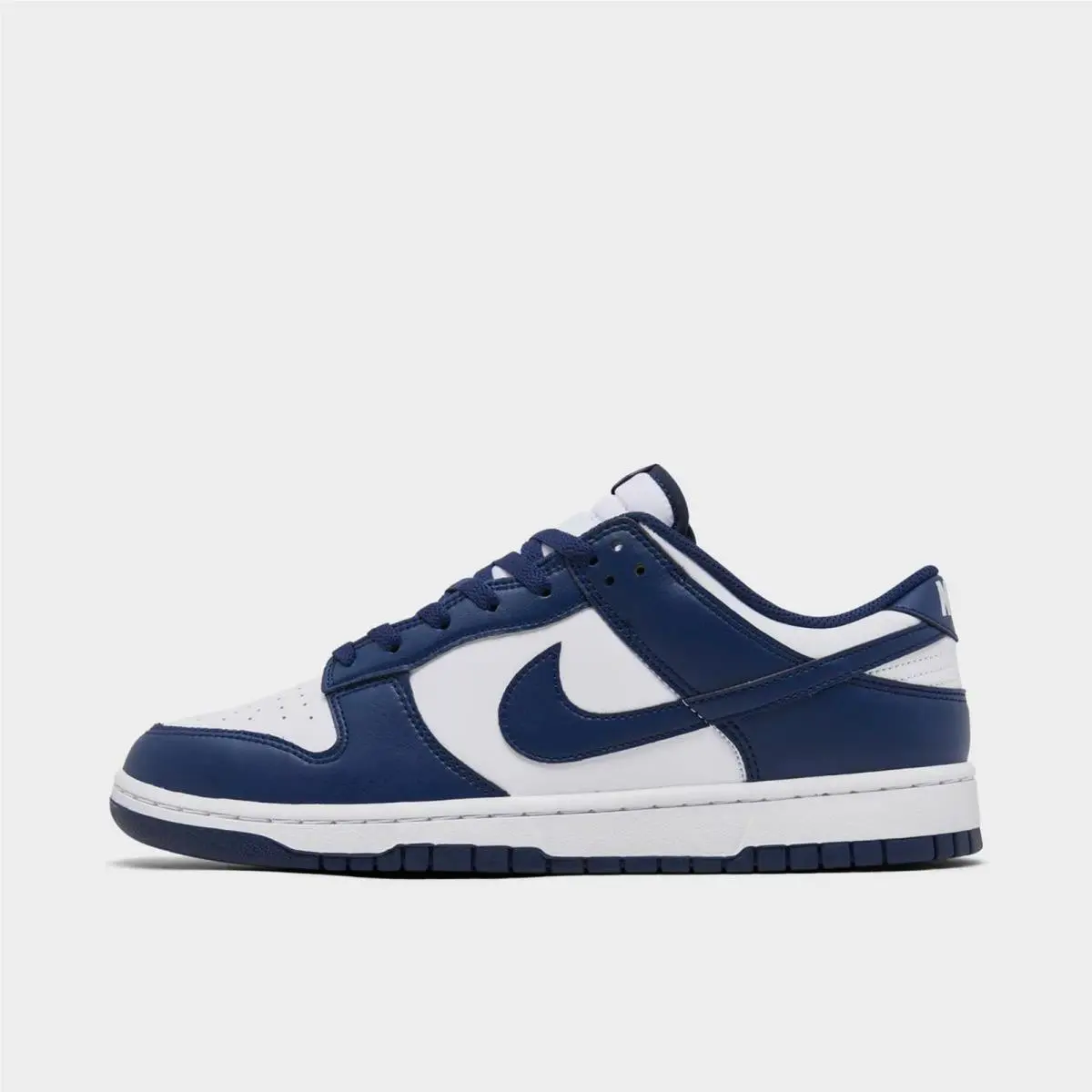 Men`s Nike Dunk Low Retro Casual Shoes White/midnight Navy/white HF5441 107