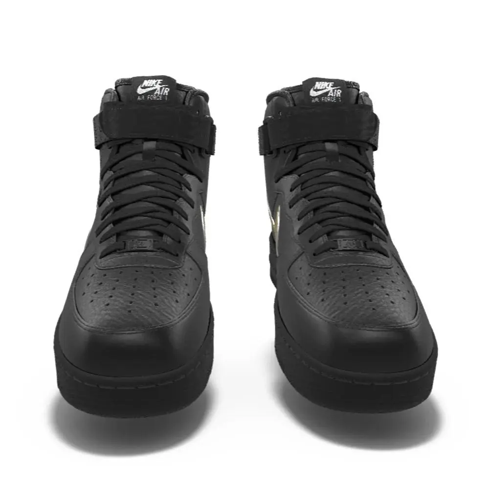 Nike shoes - Nike Air Force 1 - Air Force - Black 3