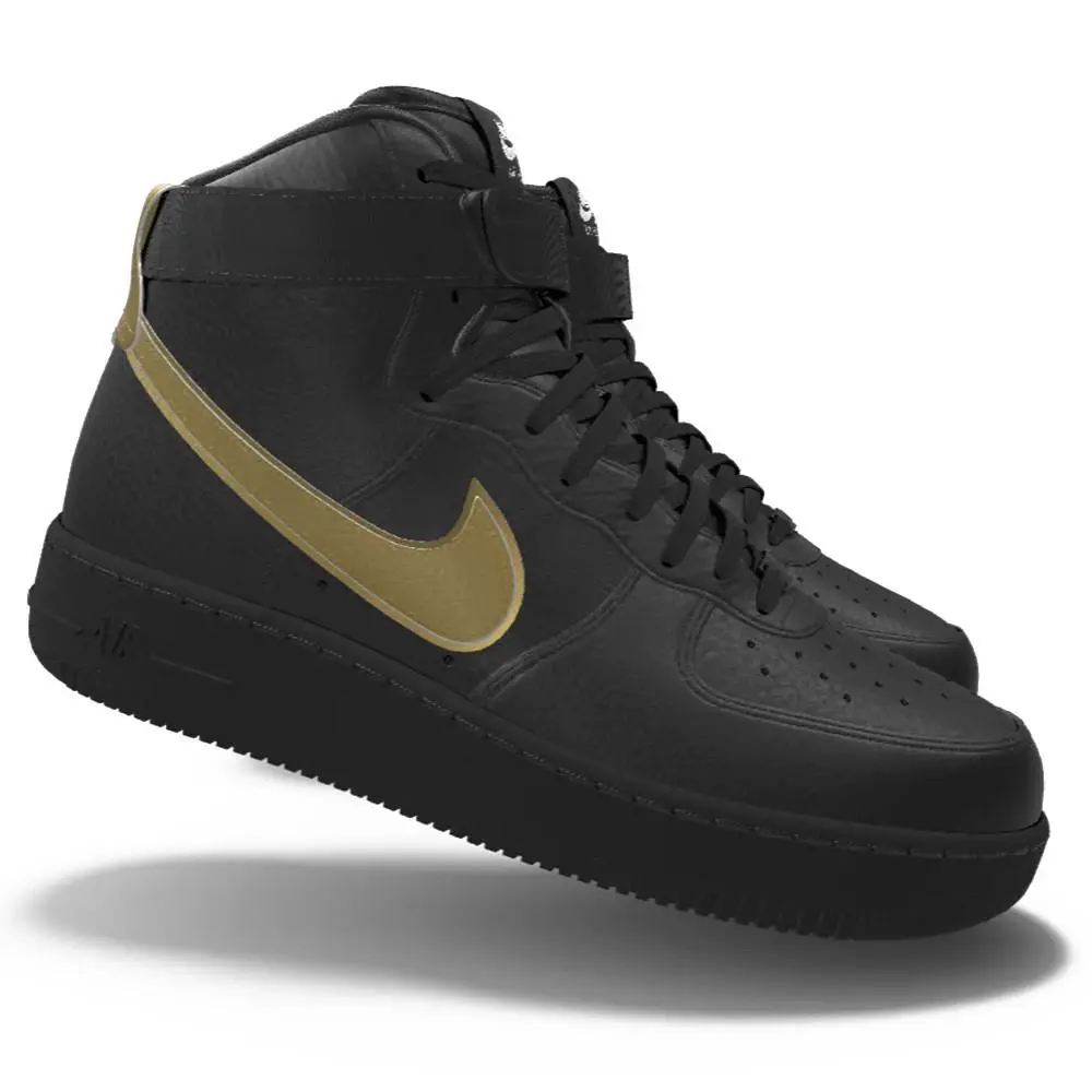 Nike shoes - Nike Air Force 1 - Air Force - Black 9