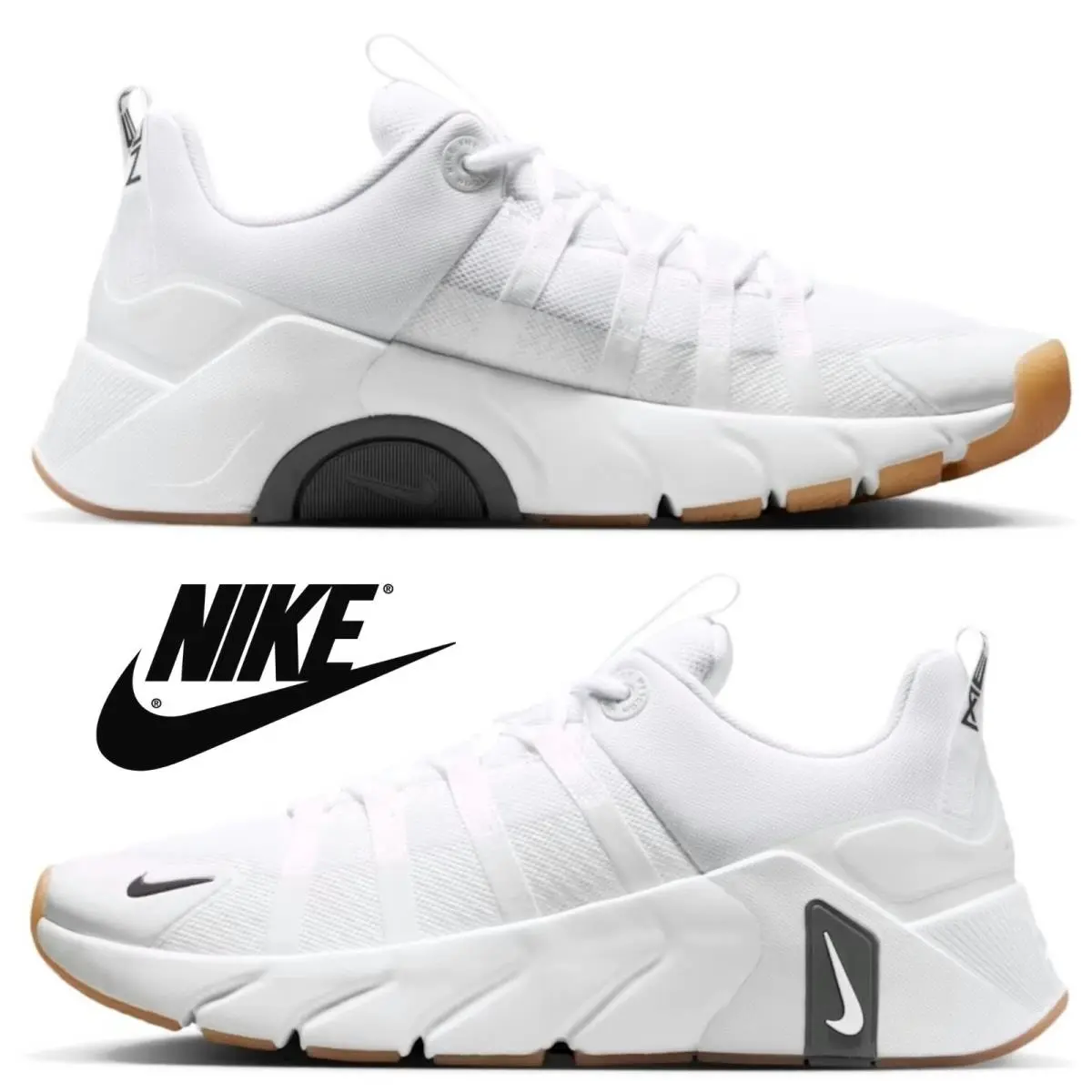 Nike shoes - Nike Free Metcon - Free Metcon - White, Manufacturer: White/Iron Grey/Gum Yellow/White 8