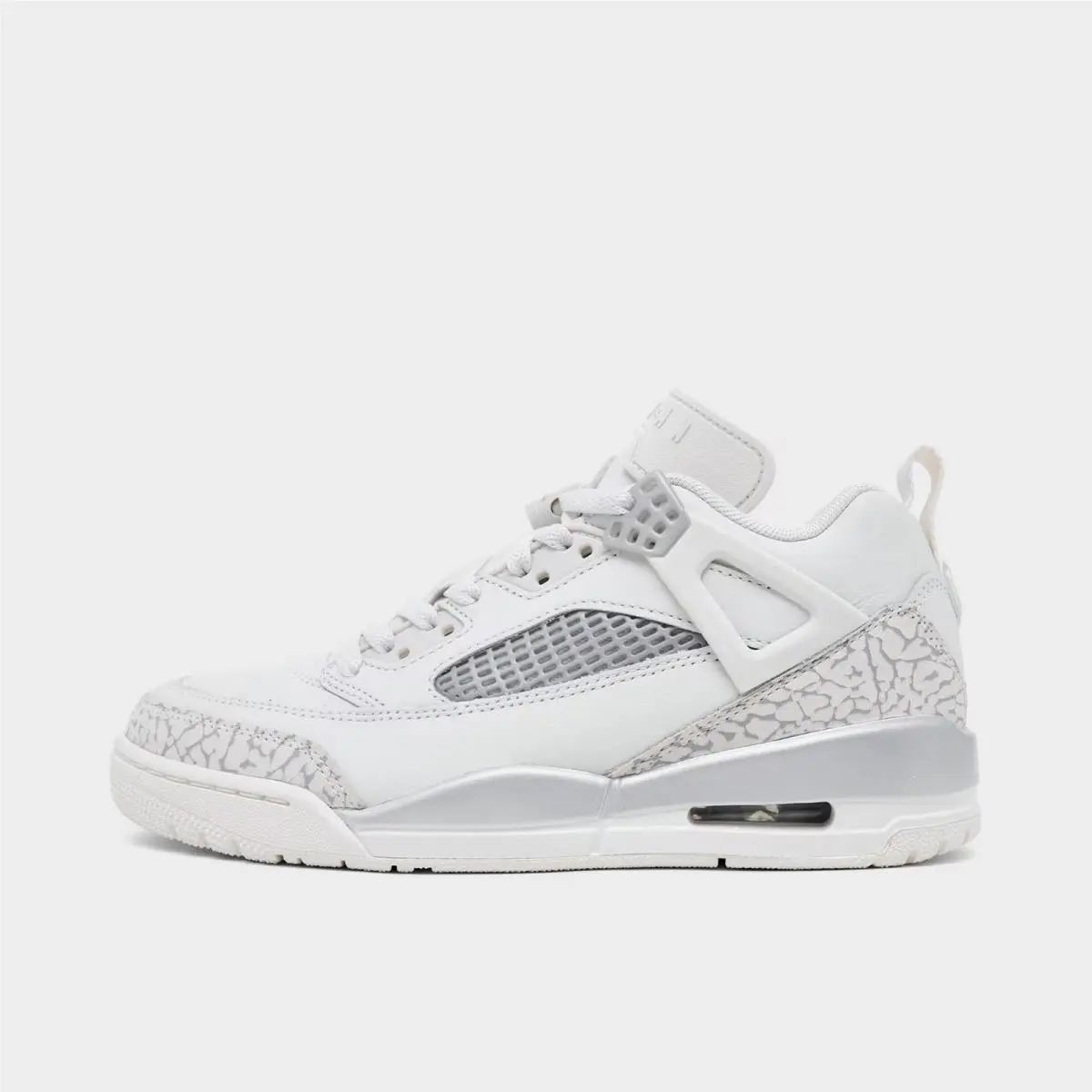 Women`s Jordan Spizike Low Swan/wolf Grey/metallic Silver IR1836 101