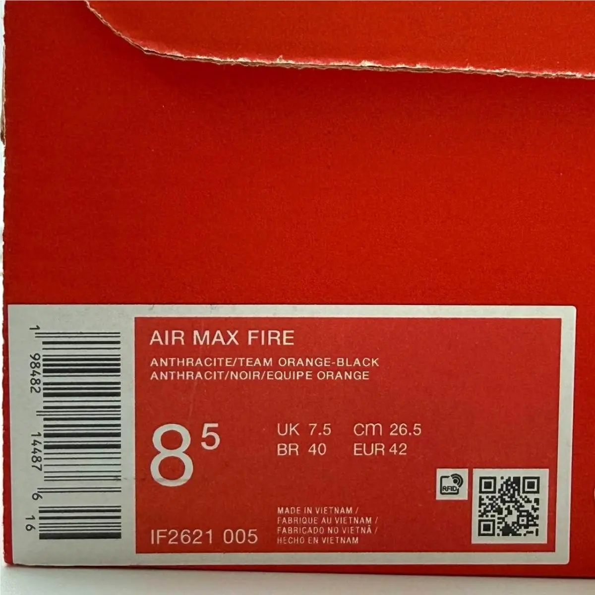 Nike shoes - Nike Air Max Fire - Air Max Fire - IF2621-005 - Black, Manufacturer: Anthracite / Team Orange - Black 15