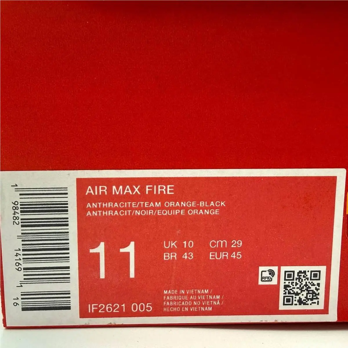 Nike shoes - Nike Air Max Fire - Air Max Fire - IF2621-005 - Black, Manufacturer: Anthracite / Team Orange - Black 16