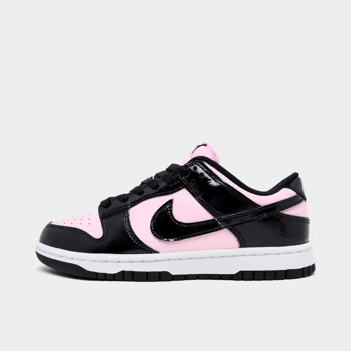 Women`s Nike Dunk Low Patent Leather Pink Foam/black/white DJ9955 600