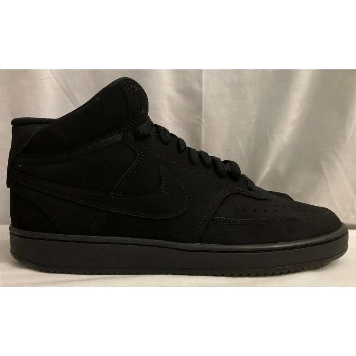Nike shoes - Nike Court Vision Mid - Court Vision Mid - CU6620-01 - Triple Black, Shoe: Triple Black 10