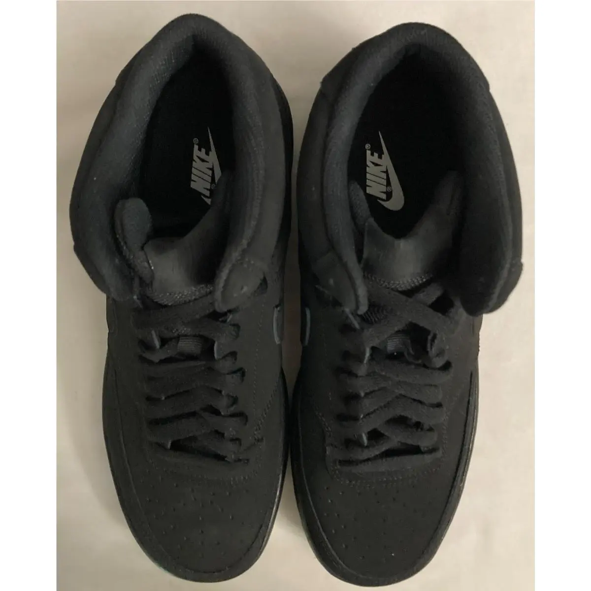 Nike shoes - Nike Court Vision Mid - Court Vision Mid - CU6620-01 - Triple Black, Shoe: Triple Black 13