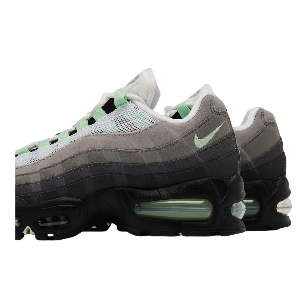 Nike shoes - Nike Air Max 95 Big Bubble - HJ5996-005 - Black/Fresh Mint/White/Medium Grey/Anthracite/Light Graphite 4