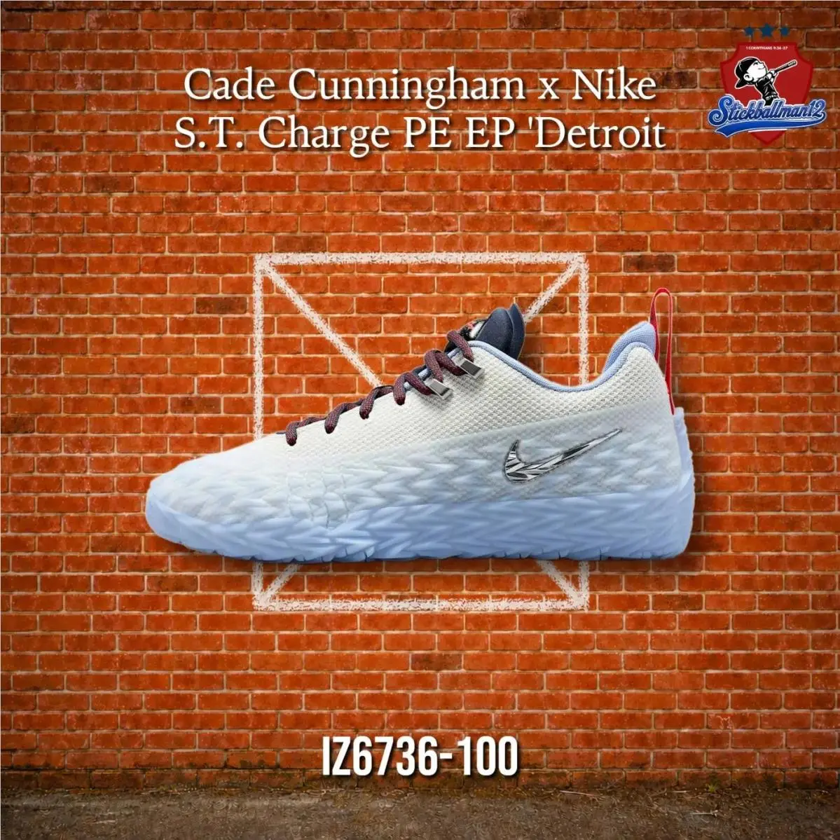 Nike ST Charge Cade Cunningham Detroit Tough IZ6736-100 - Multicolor