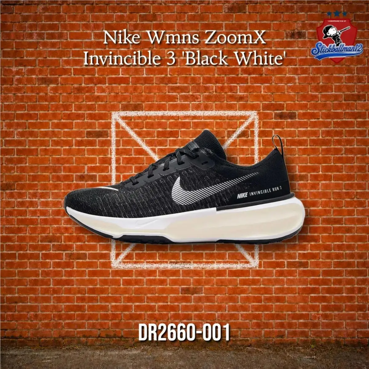 Nike Wmns Zoomx Invincible 3 Black White DR2660-001 - Multicolor