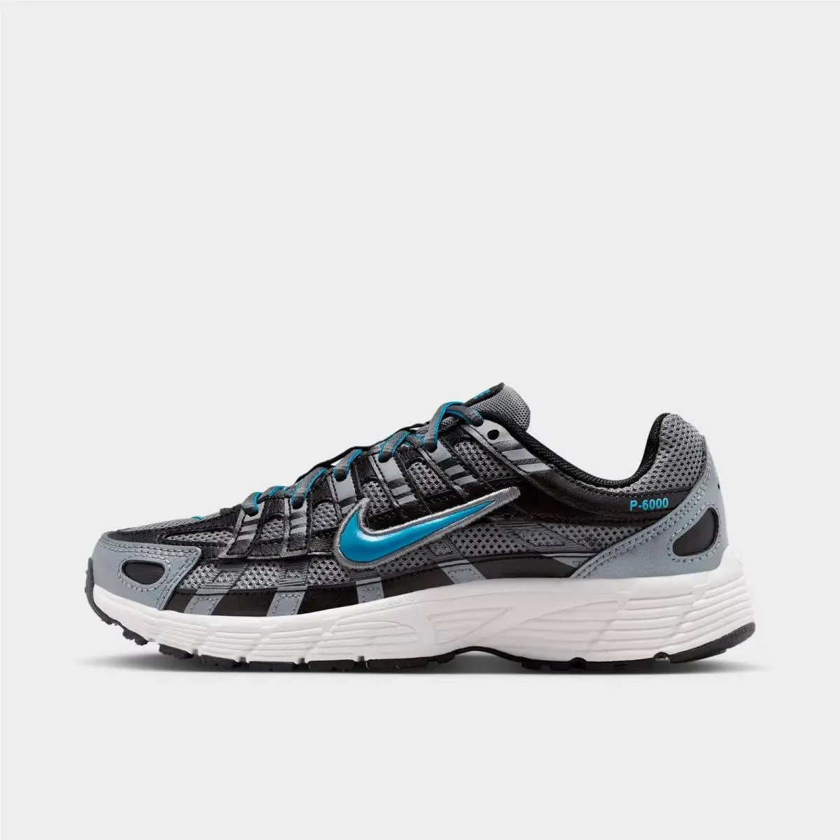 GS Nike P-6000 Smoke Grey/black/platinum Tint/dutch Blue HV5064 015