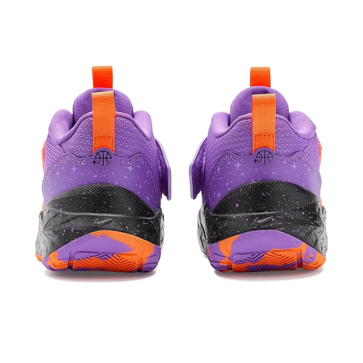 Nike shoes - Bright Violet/Black/Total Orange 5