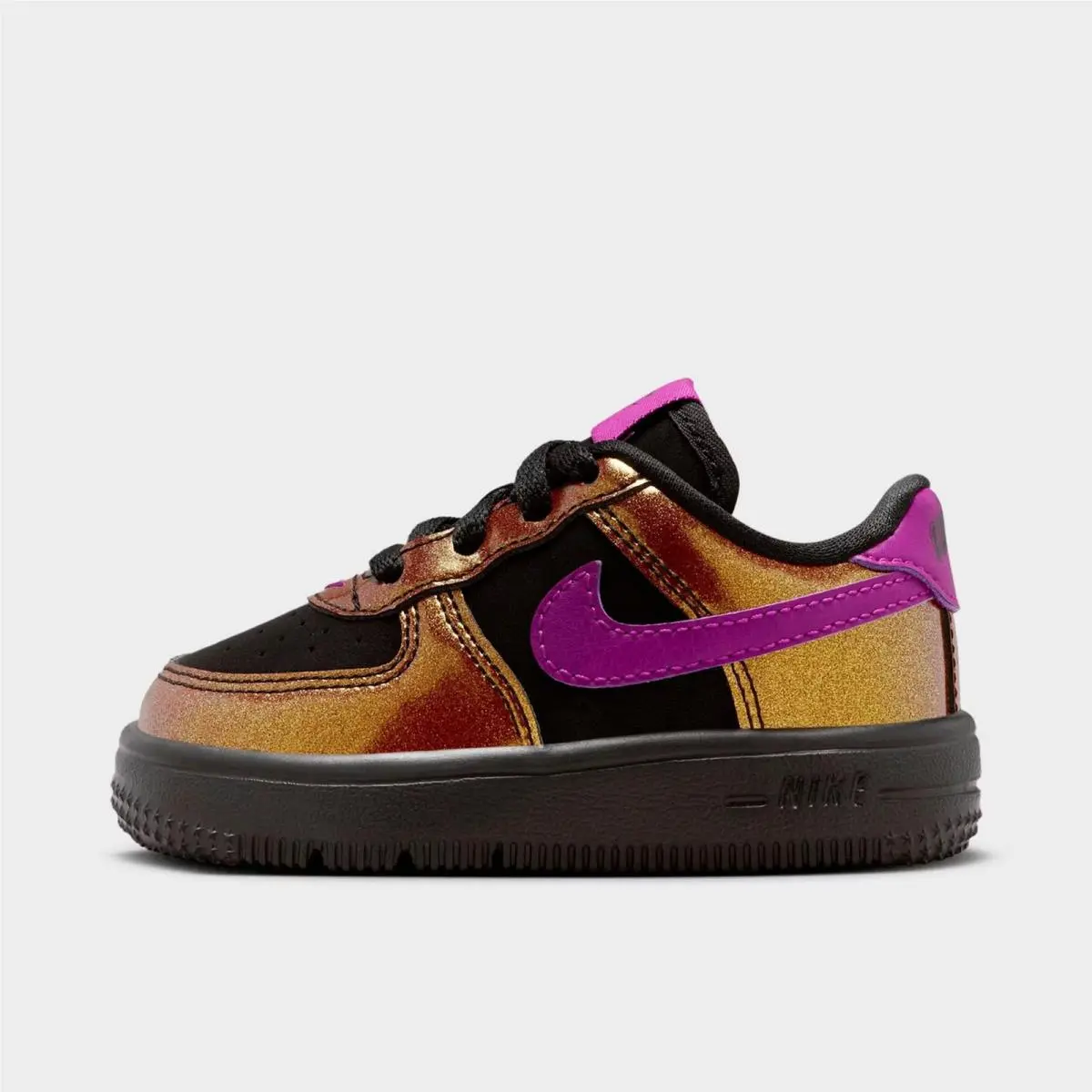Kids Toddler Nike Force 1 Low LV8 4 Black/bold Berry IQ2739 001