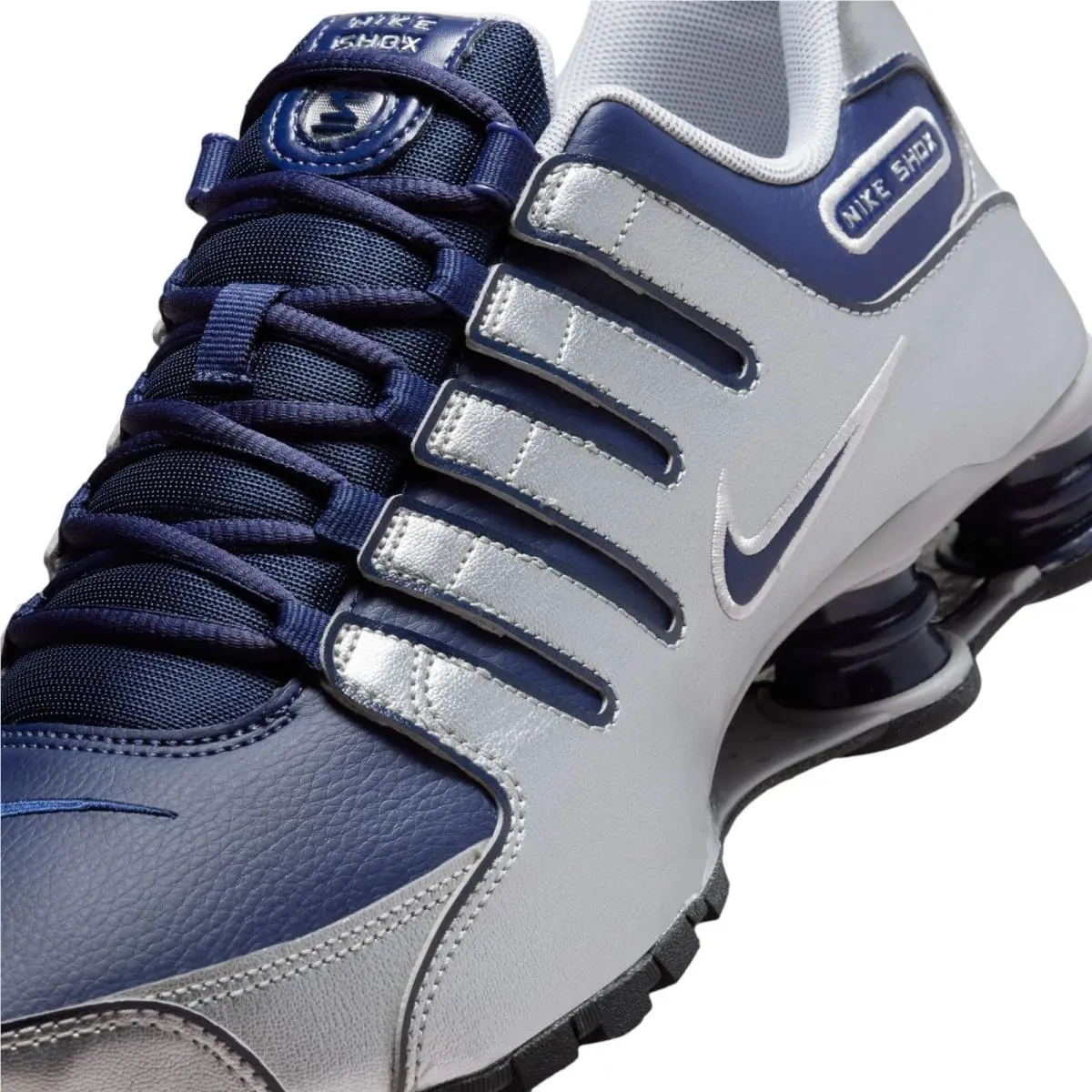 Nike shoes - Nike Shox - Shox - Silver, Maufacturer: Midnight Navy/Black/Metallic Silver 0