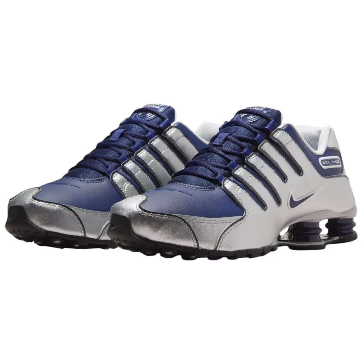 Nike shoes - Nike Shox - Shox - Silver, Maufacturer: Midnight Navy/Black/Metallic Silver 30