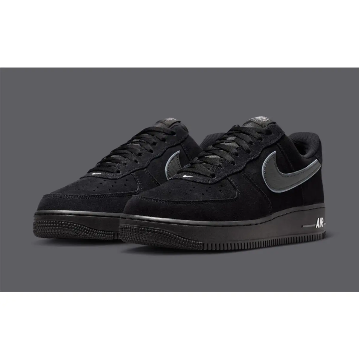 Nike Air Force 1 Low `07 LV8 Black Iron Grey Men`s Sports Sneaker IQ0292-010
