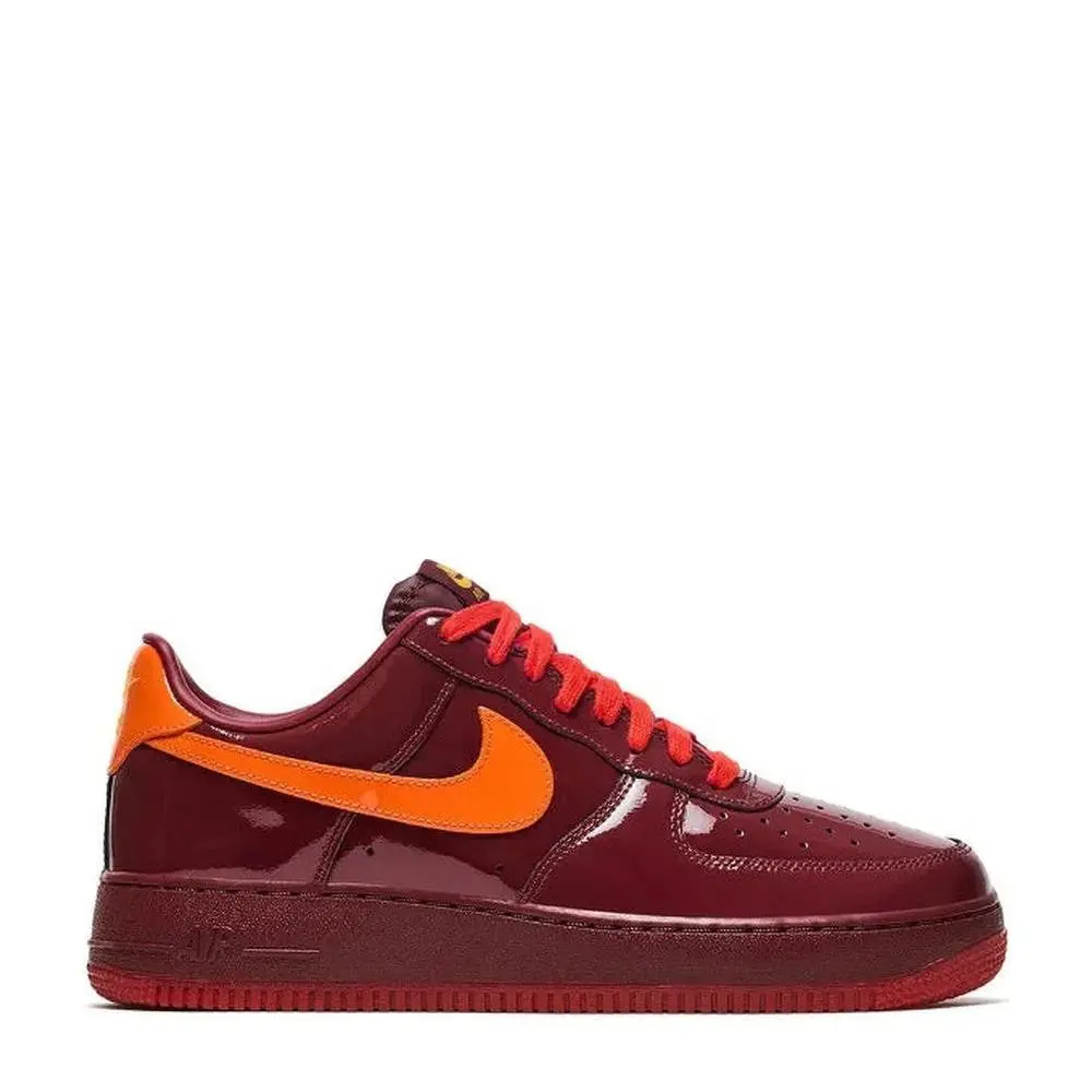 Nike Air Force 1 Low Patent Leather Dark Team Red Men`s Sneakers IO4489-601