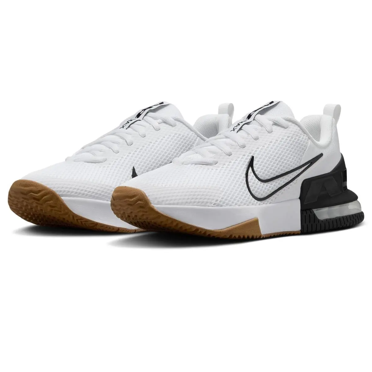 Man`s Sneakers Athletic Shoes  Air Max Alpha Trainer 6 White/White/Black/Gum Medium Brown by Nike