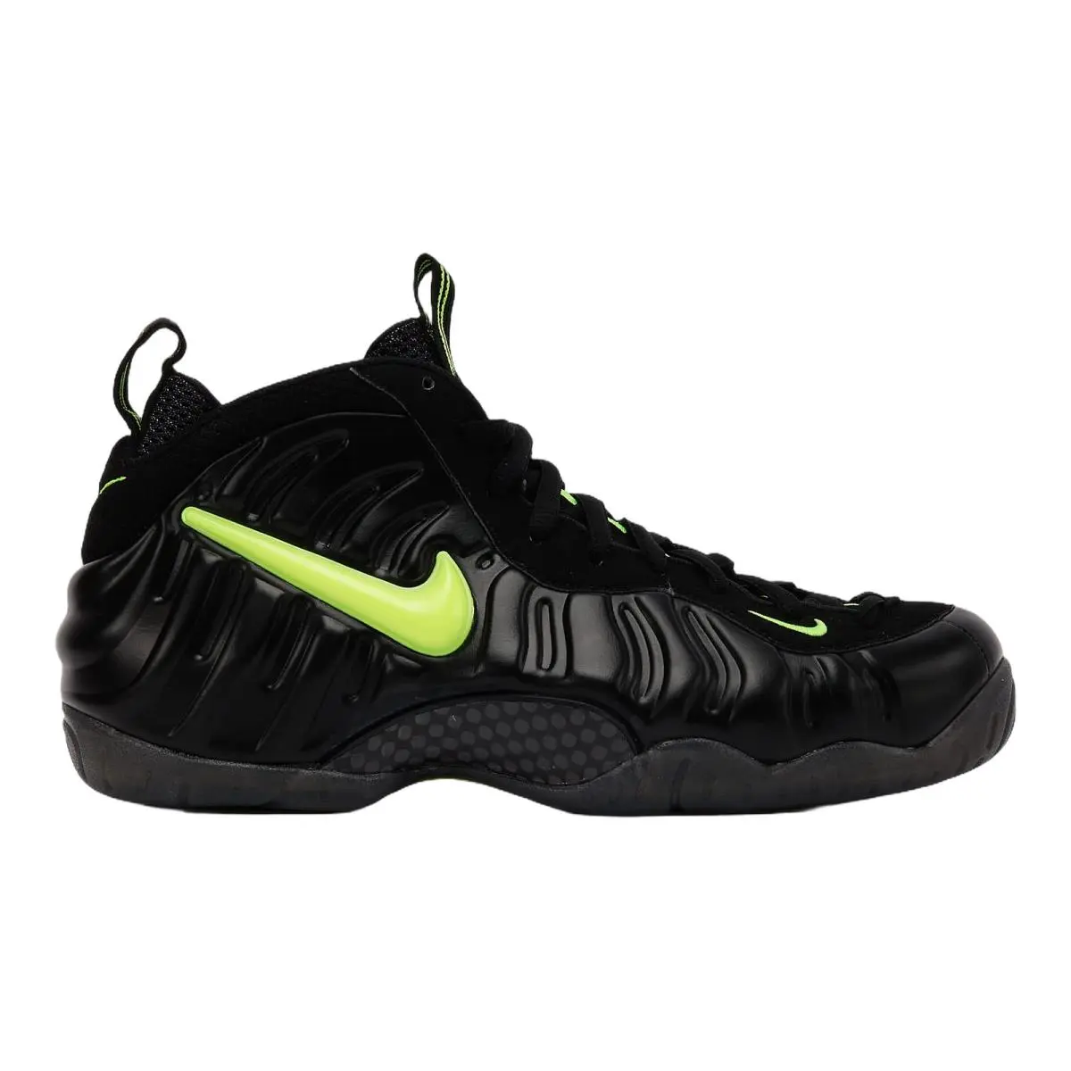 Nike Air Foamposite Pro Mens High Top Sneaker Black Voltage Size 8-14 HF0794-002