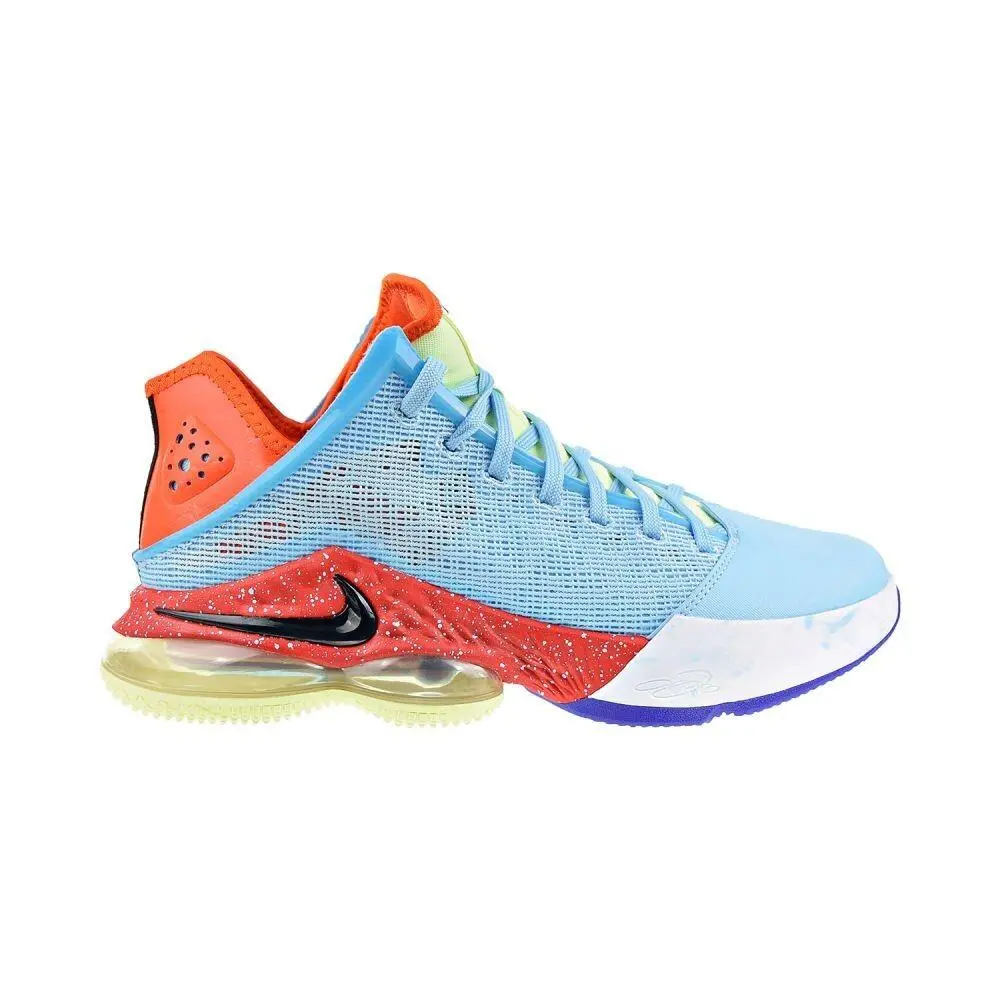 Nike Lebron Xix 19 Low Men`s Shoes Blue Chill-light Crimson DO9829-400