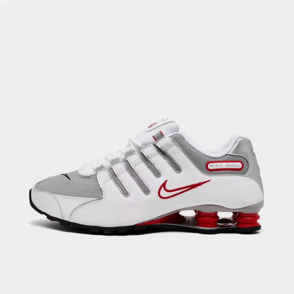 Nike shoes - 378341 104 - White/Sport Red/Cool Grey/Metallic Silver 3