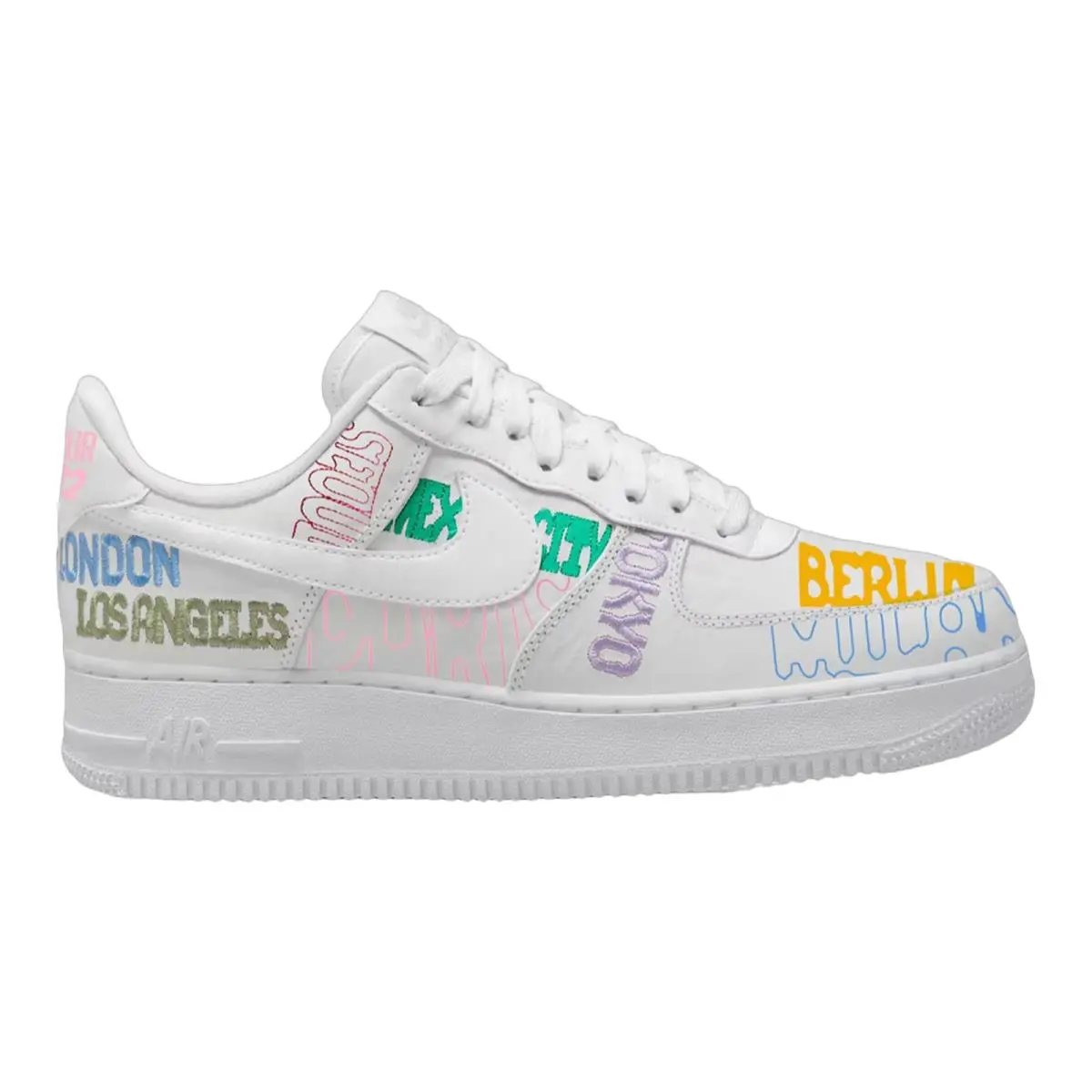Nike Air Force 1 Low World Tour White White Mens Sz 8-14 Casual Shoes II1549-100
