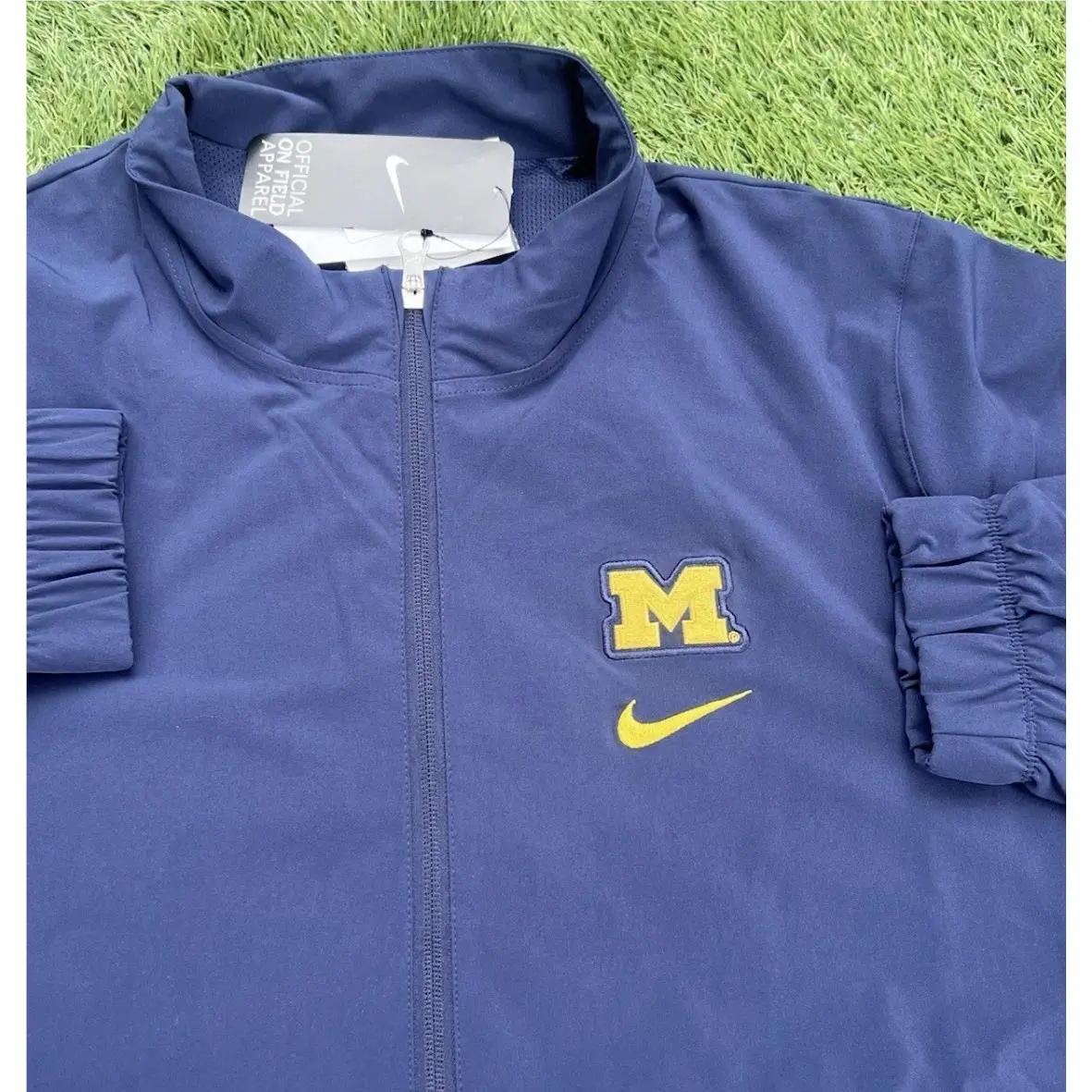 Nike clothing - Nike Michigan Wolverines Sideline Jacket PE - DZ8236-419 - Maize & Blue 8