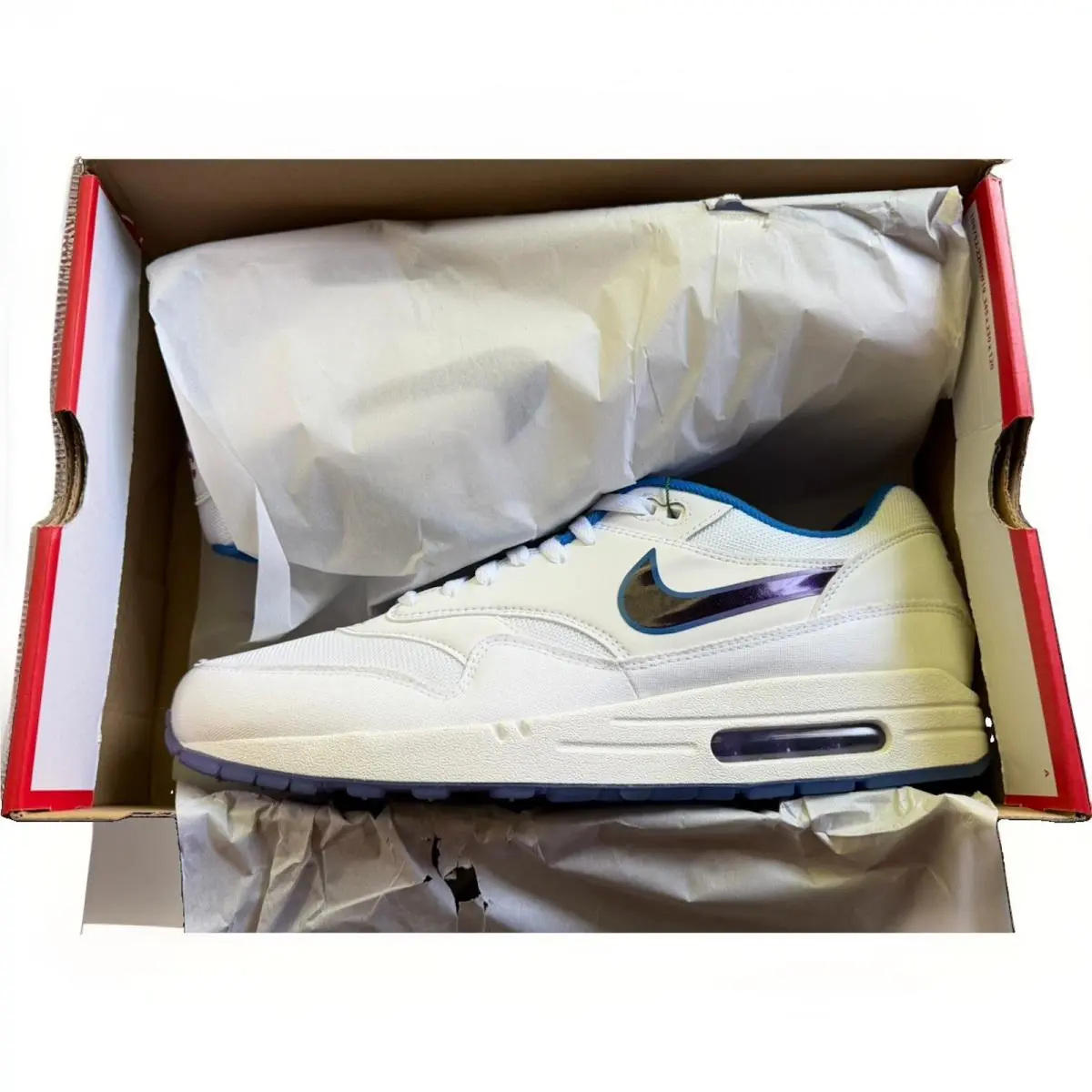 Nike shoes - Nike Air Max 1 - Air Max - IQ2916-100 - White, Blue, Purple 3
