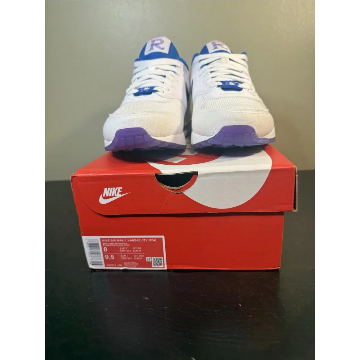 Nike shoes - Nike Air Max 1 - Air Max - IQ2916-100 - White, Blue, Purple 0