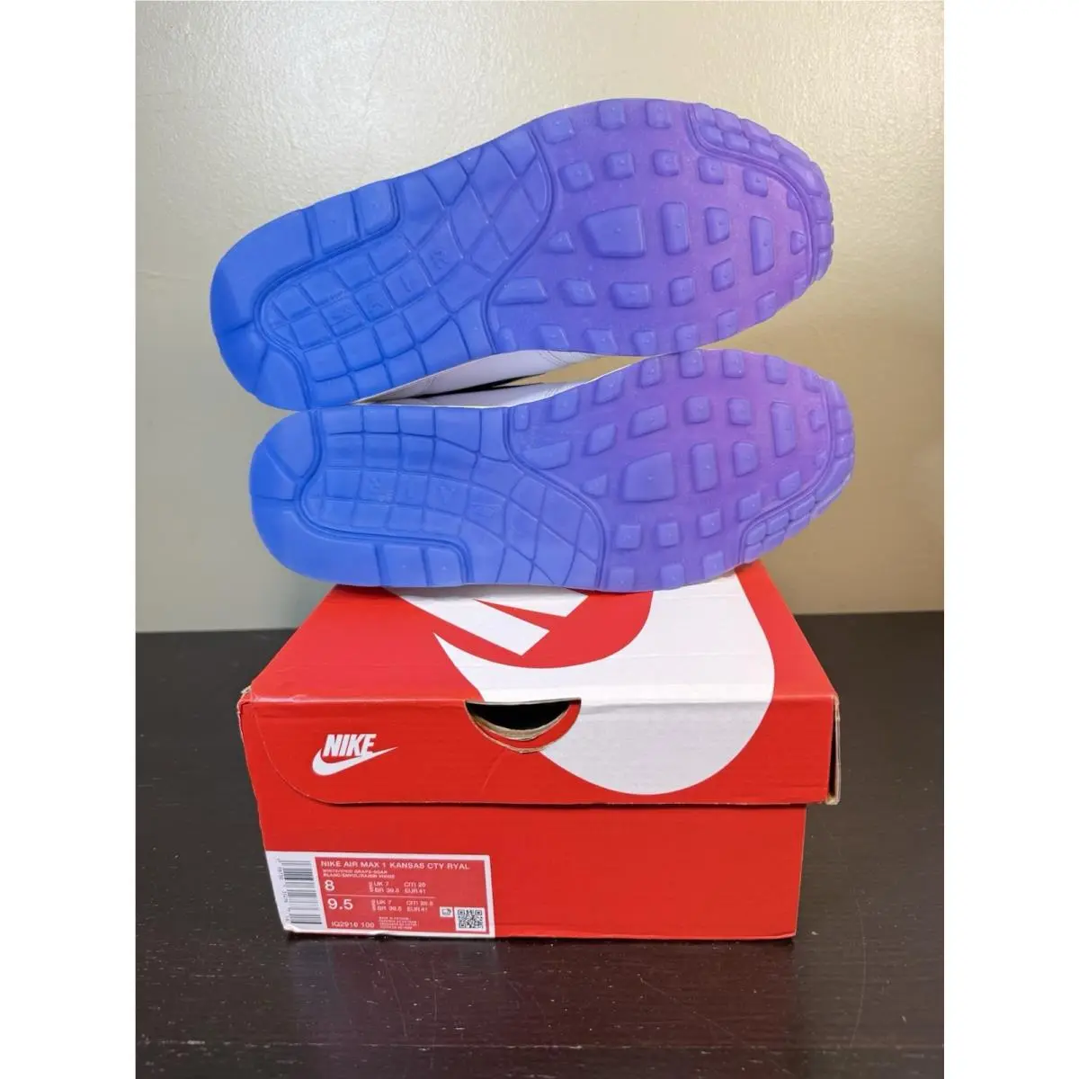 Nike shoes - Nike Air Max 1 - Air Max - IQ2916-100 - White, Blue, Purple 5