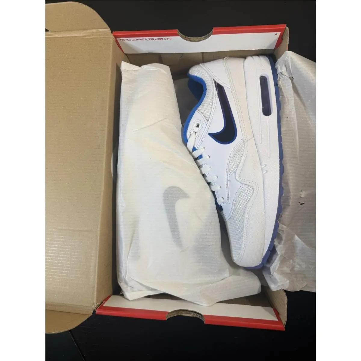 Nike shoes - Nike Air Max 1 - Air Max - IQ2916-100 - White, Blue, Purple 6