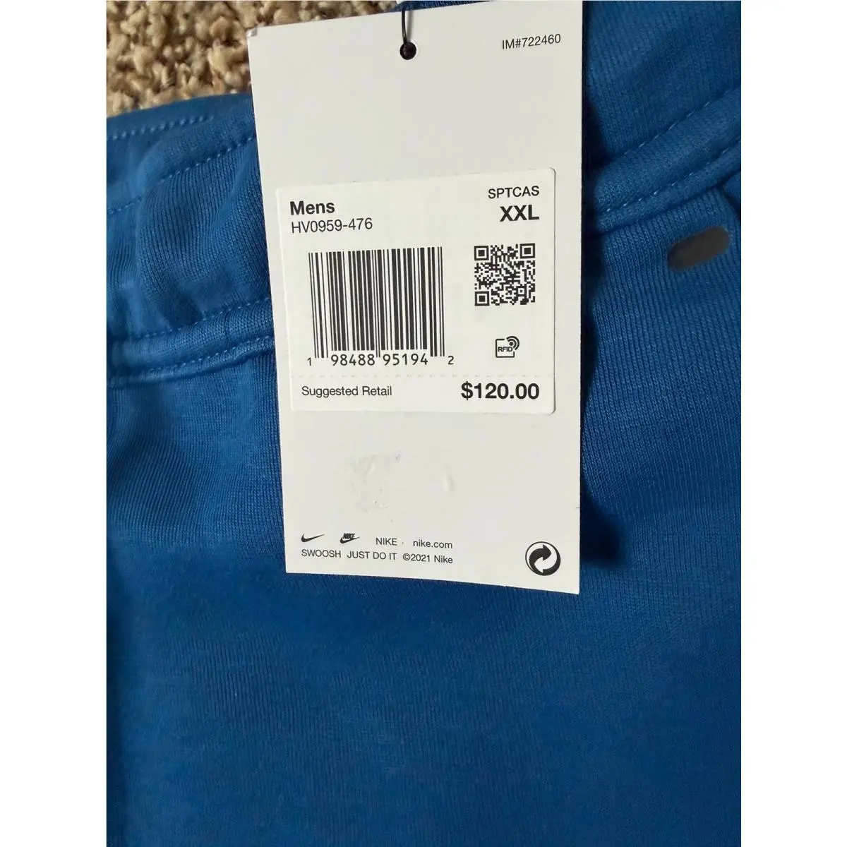 Nike clothing - Nike Tech - Tech - HV0959476 - Court Blue / Black (UPC: 198488920177) 2