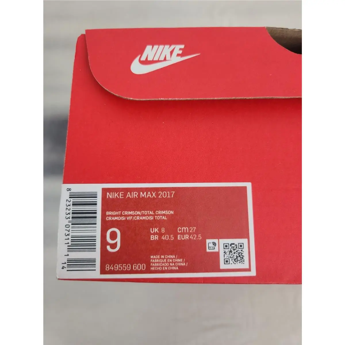 Nike shoes - Nike Air Max 2017 - Air Max - 849559-600 - Red 6