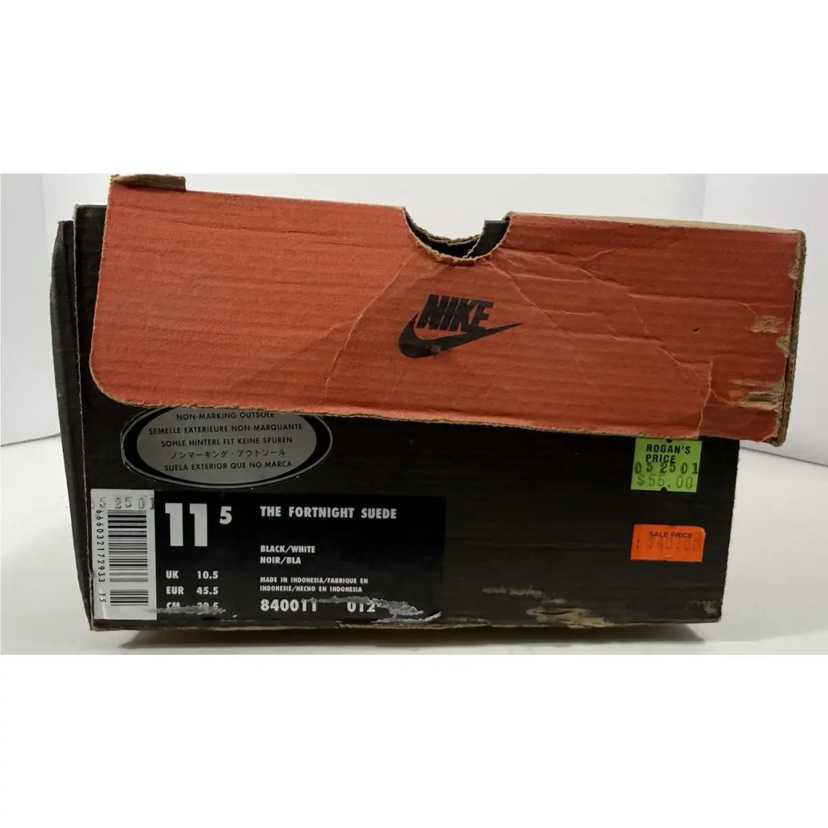 Nike shoes - The Fortnight Suede - The Fortnight Suede - 830228-013 - Black, Manufacturer: Black/White 12